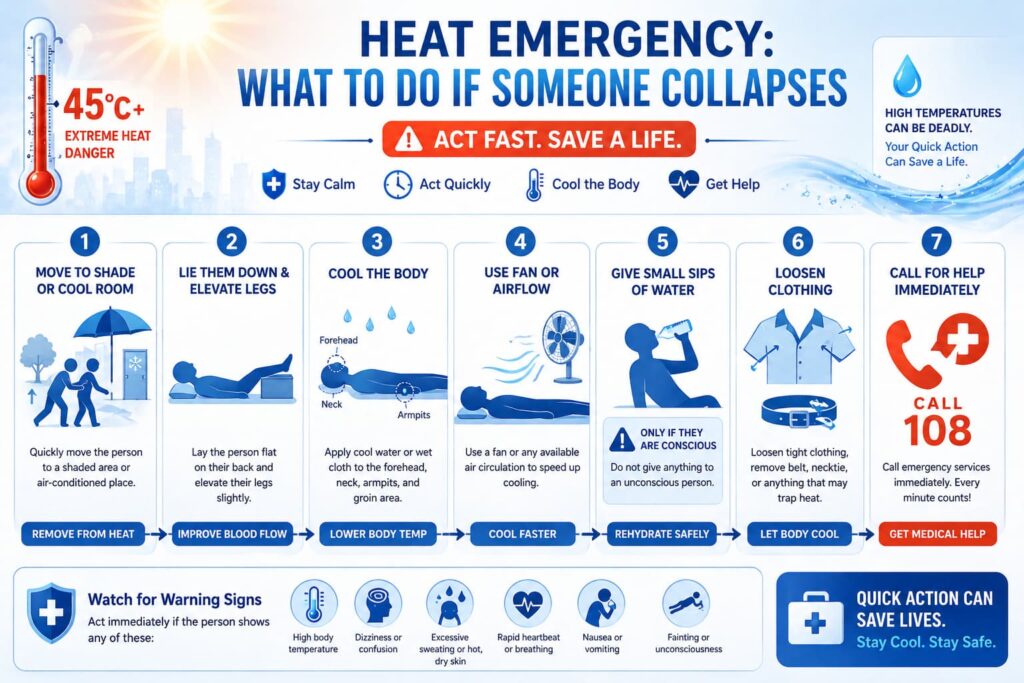 What to Do If Someone Collapses in the Heat