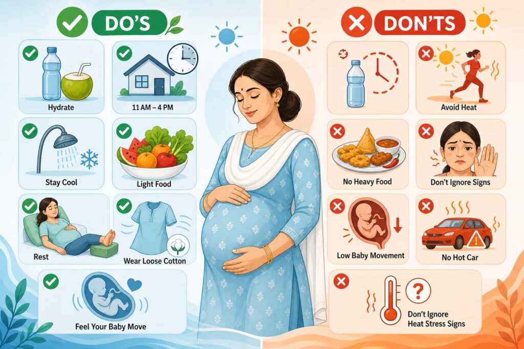 Quick Reference Summer Pregnancy Do's and Don'ts