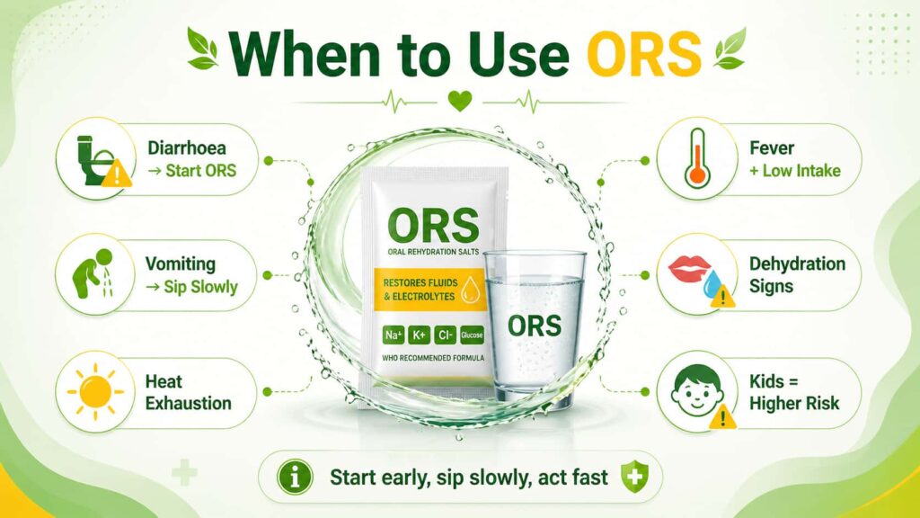 WHEN TO USE ORS
