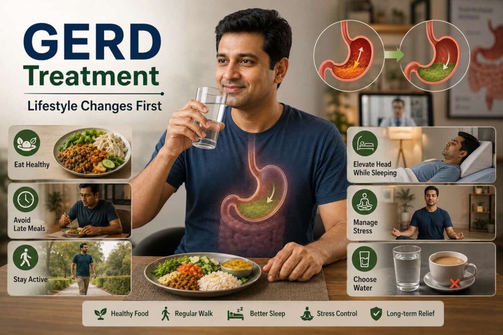 GERD Treatment Lifestyle changes first