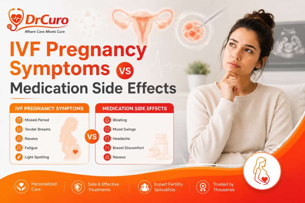 IVF Pregnancy Symptoms vs Medication Side Effects