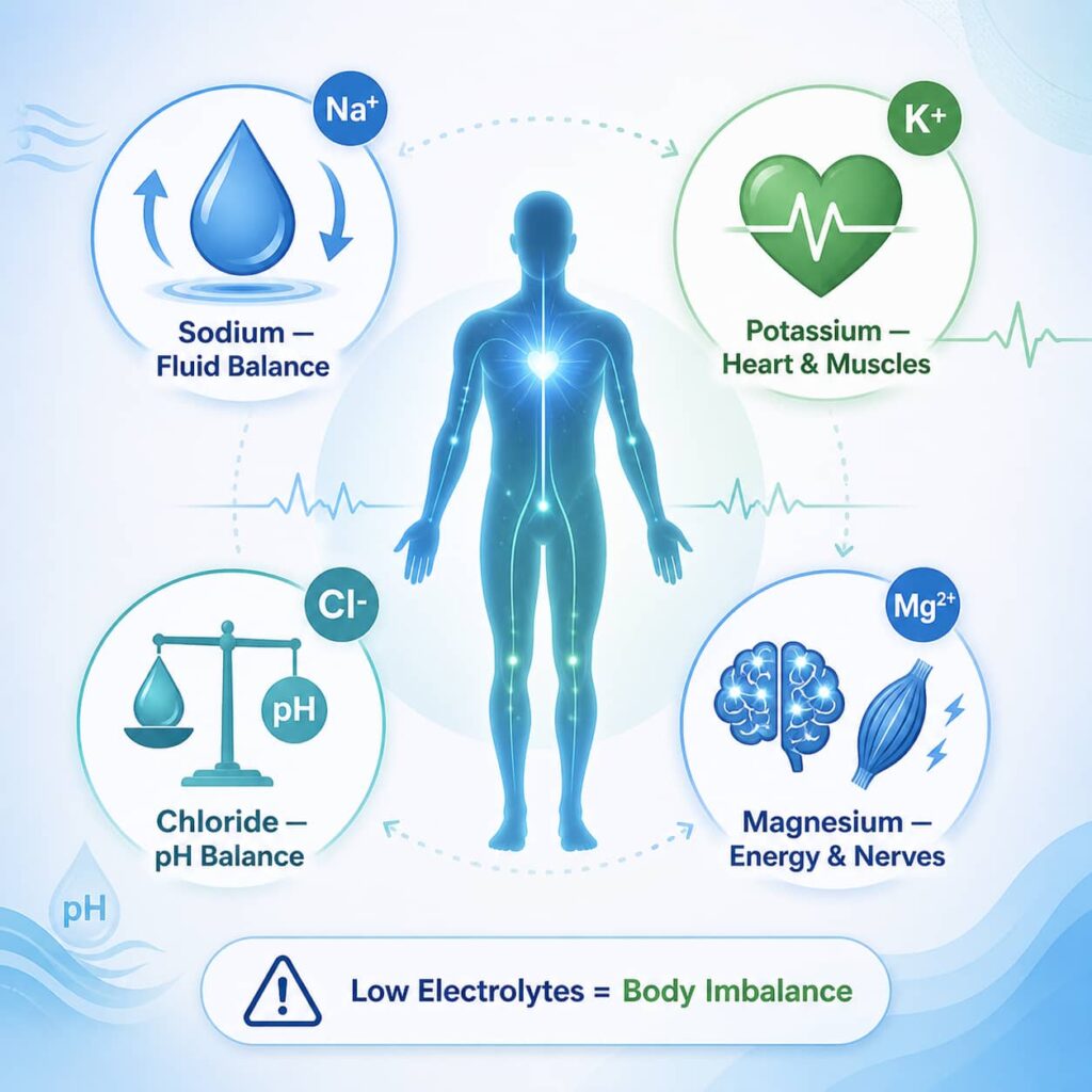 low electrolytes body imbalance