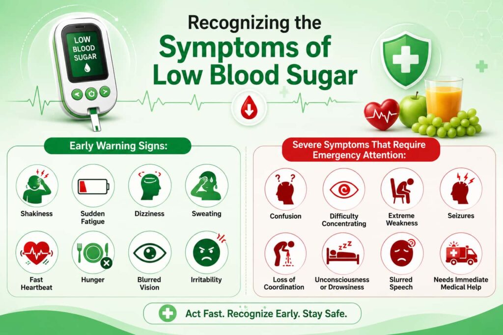 Recognizing the Symptoms of Low Blood Sugar