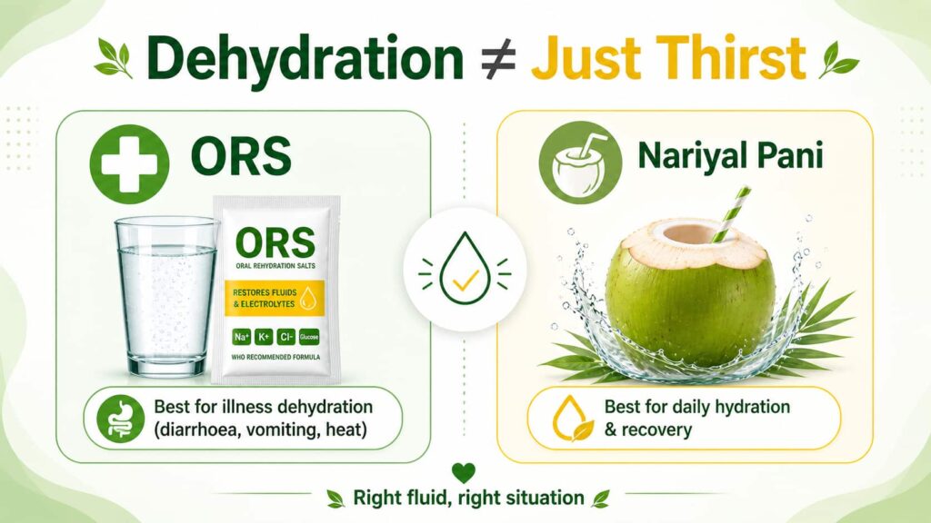 dehydration - Just thirst
